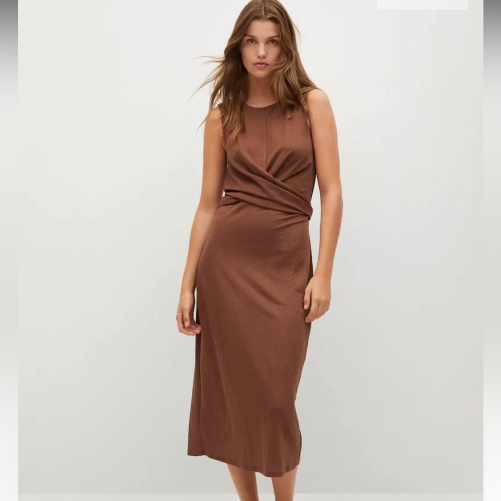 Mango Midi Wrap Dress